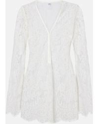 Bananhot - Millie Cotton-Blend Lace Minidress - Lyst