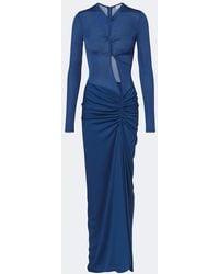 Christopher Esber - Open Twist Cutout Ruched Jersey Maxi Dress - Lyst