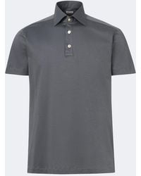 Kiton - Cotton Jersey Polo Shirt - Lyst