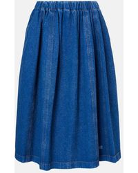 Marni - Falda Midi De Denim - Lyst