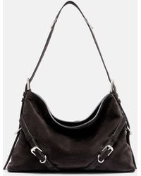 Givenchy - Voyou Medium Suede Shoulder Bag - Lyst