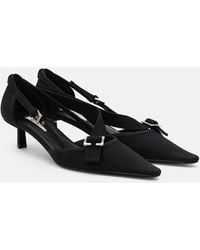 Prada - Pumps Aus Canvas - Lyst