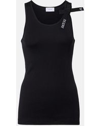 Patou - Logo Bow-Detail Cotton Tank Top - Lyst