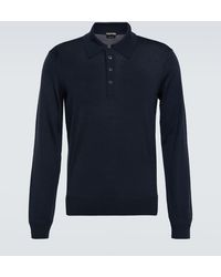 Tom Ford - Wool Polo Shirt - Lyst