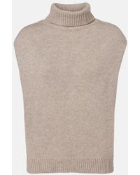 Jardin Des Orangers - Turtleneck Wool And Cashmere Sweater Vest - Lyst