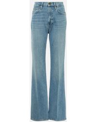FRAME - Jean Droit The Slim Stacked A Taille Haute - Lyst