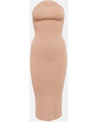 Khaite - Rumer Ribbed Midi Dress - Lyst