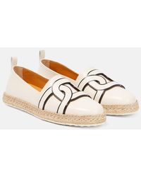 Tod's - Kate Leather Espadrilles - Lyst