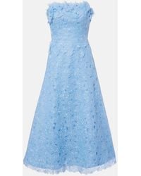 Costarellos - Anessa Embroidered Organza Cocktail Dress - Lyst