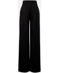 Max Mara - Crepe Satin Wide-Leg Pants - Lyst