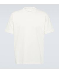 Bottega Veneta - Embroidered Cotton T-shirt - Lyst