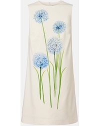 Oscar de la Renta - Allium Wool-Blend Minidress - Lyst