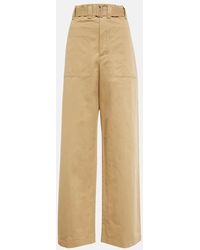 Lemaire - Weite High-Rise-Hose - Lyst