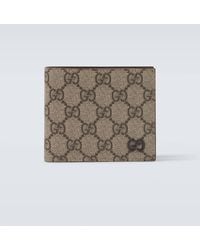 Gucci - Gg Faux Leather Bifold Wallet - Lyst