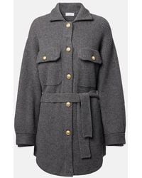 Brunello Cucinelli - Wool, Cashmere, And Silk Cardigan - Lyst