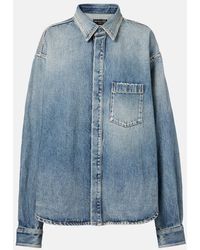 Balenciaga - Denim Shirt - Lyst