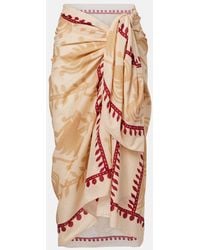 Johanna Ortiz - Printed Cotton Beach Cover-Up - Lyst