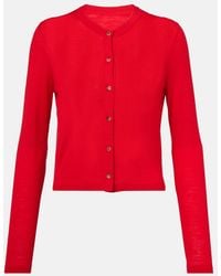 KHAITE - Brieta Wool-Blend Cardigan - Lyst