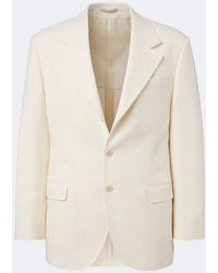 Brunello Cucinelli - Herringbone Wool And Cotton Blazer - Lyst
