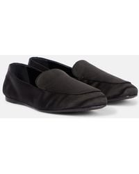 KHAITE - Monroe Satin Loafers - Lyst