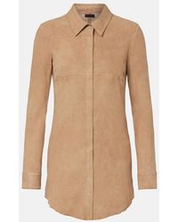 Stouls - Geraldine Suede Shirt Dress - Lyst