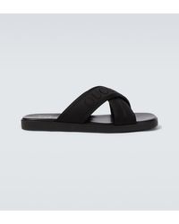 Gucci - Logo Jacquard Sandals - Lyst