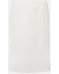 The Row - Ivera Silk-Blend Chiffon Midi Skirt - Lyst