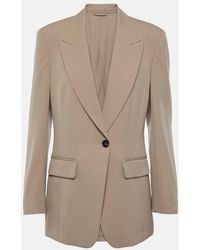 Brunello Cucinelli - Wool-Blend Blazer - Lyst