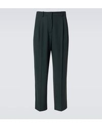 The Row - Silas Wool-Blend Straight Pants - Lyst
