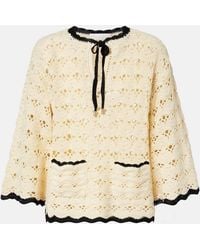 Zimmermann - Aster Crochet Cotton Top - Lyst