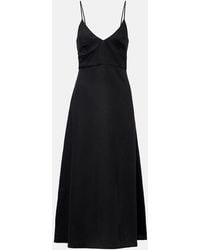 Asceno - Ida Linen Midi Dress - Lyst