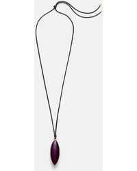 Jennifer Fisher - 14Kt-Plated And Leather Necklace With Quartz - Lyst