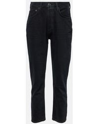 Agolde - Jeans Slim De Tiro Alto Riley Crop - Lyst