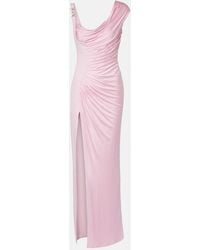 Versace - Draped One-Shoulder Ruched Gown - Lyst