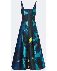 ROKSANDA - Zelia Printed Gathered Midi Dress - Lyst