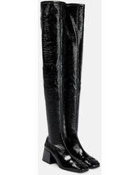 Courreges - Vinyle Over-the-knee Boots - Lyst