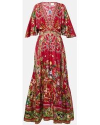 CAMILLA - Printed Silk Maxi Dress - Lyst