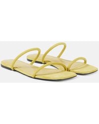 TOTEME - The Minimalist Suede Sandals - Lyst