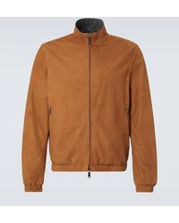 ZEGNA - Reversible Leather Blouson - Lyst