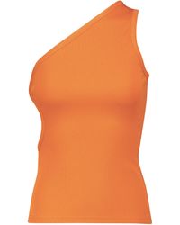 Christopher Esber One-shoulder Cutout Top - Orange