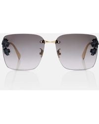 Dior - Dior Clover S2U Embellished Square Sunglasses - Lyst