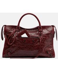 Balenciaga - Le City Medium Leather Top-Handle Bag - Lyst