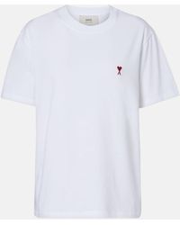 Ami Paris - Ami De Cour Cotton Jersey T-Shirt - Lyst
