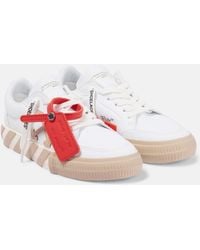 Off-White c/o Virgil Abloh - Sneakers low vulcanized in canvas - Lyst