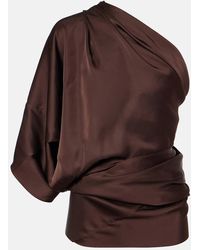 Rick Owens - Top Hollywood Aus Charmeuse - Lyst