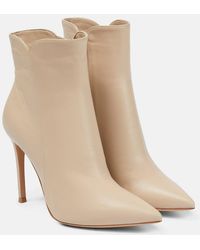 Gianvito Rossi - Leather Ankle Boots - Lyst