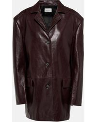 Magda Butrym - Oversized Leather Jacket - Lyst