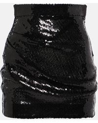 Alex Perry - High-Rise Sequined Miniskirt - Lyst