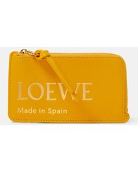 Loewe - Portacarte in pelle con logo - Lyst