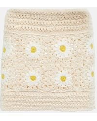 Alanui - Daisy Crocheted Miniskirt - Lyst